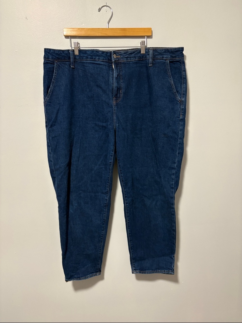 Old Navy Dark Blue Straight Leg Jeans
